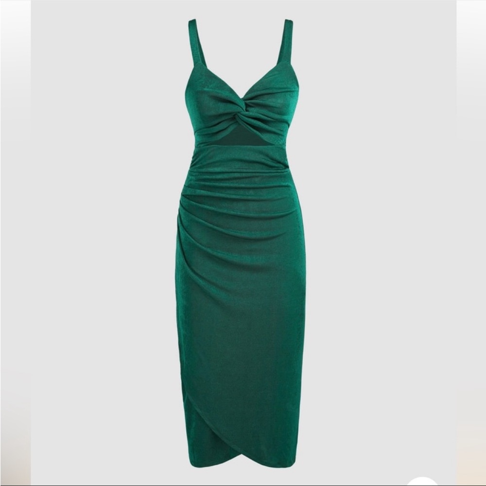 CIDER NWT Green Goddess dress 💚 Size Small